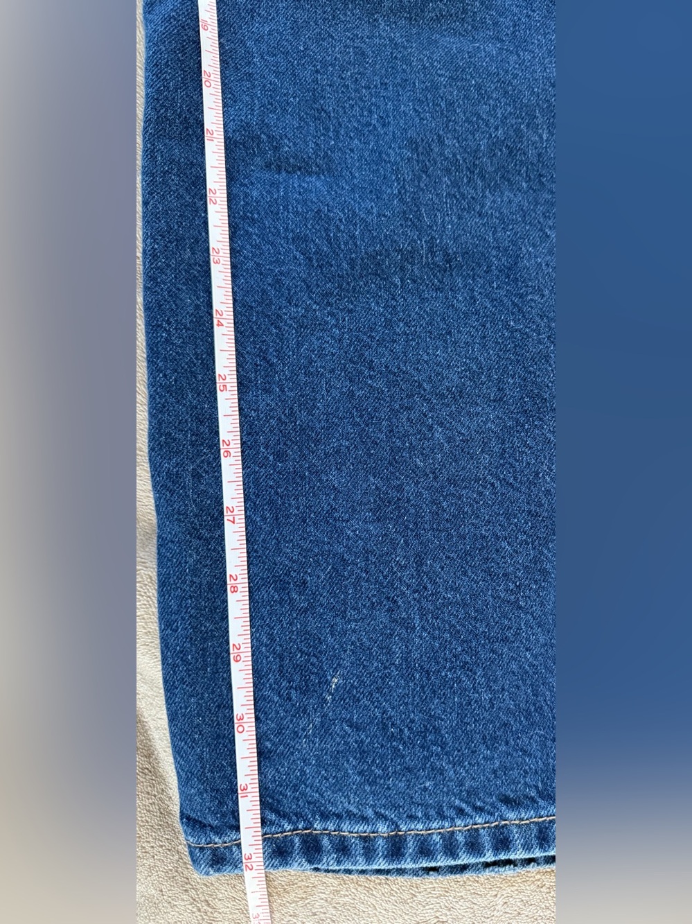 We The Free Tinsley Baggy High Rise Jeans in Blue, Size 28 - Picture 11 of 15